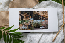 Hahnemuhle Baryta Bamboo fine art album from QTALBUMS with choice of regular straight-cut page edges, or hand-torn, deckled-edge pages.