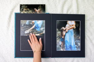 Slip-in Matted Album - black mats with white bevel